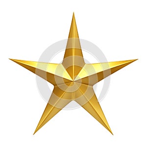 Golden Star - 3d render