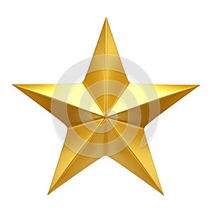 Golden Star - 3d render