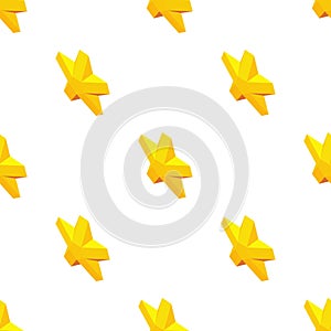 Golden star awards symbol pattern seamless vector