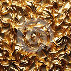 Golden Star Confetti Background Texture, AI Generated