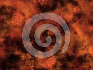 Golden star in space.