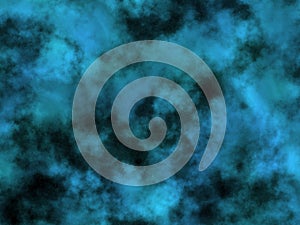 Golden star in space.