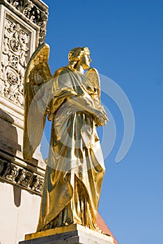 Golden statue of angel