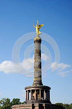 Golden statue in Berlin