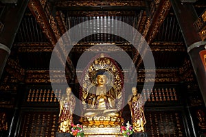 Golden statue of Buddha-- southern Xian (Sian, Xi'an), China