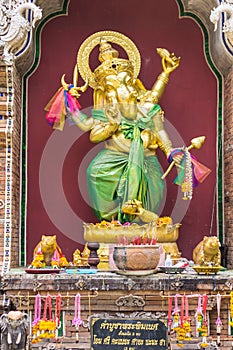 Golden statue of Ganesha