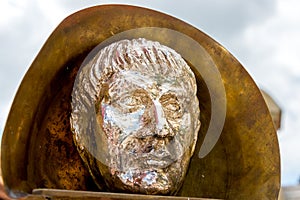 Golden statue of Julius Ceasar
