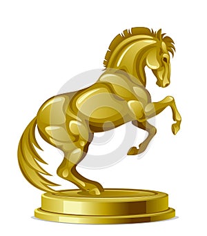 Golden steed