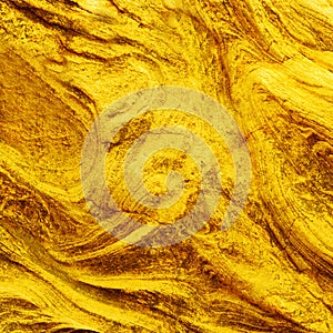 Golden stone texture close up