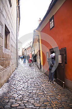 Golden Street in Hradcany,Prague, Czech Republic