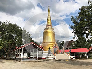 Golden stupa in Amphoe Sai Yok photo