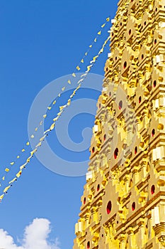 Golden stupa and blue sky