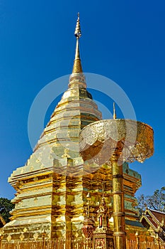 Golden stupa in Doi Suthep Temple, Thailand