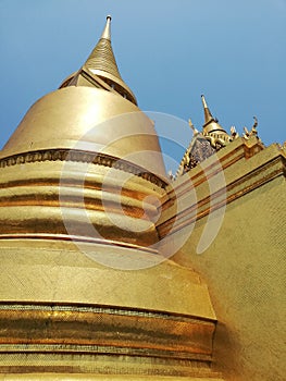 Golden Stupa, Phra Siratana Chedi, Wat Phra Kaew, Thailand photo