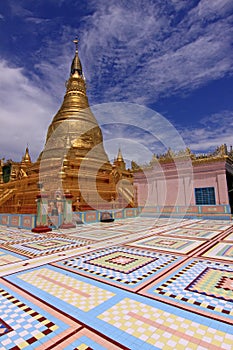 Golden Stupa @ Sagaing Hill Mandalay photo