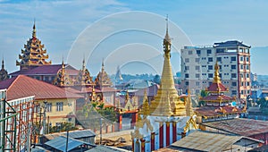 The roofs of Nyaungshwe, Myanmar photo