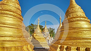 Golden stupas of Kakku, Taunggyi, Myanmar