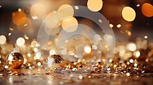 Golden stylish fashion bokeh background stock photograp