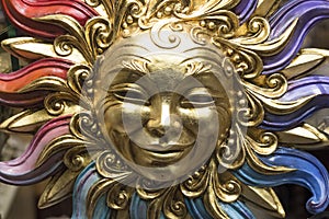 Golden sun mask