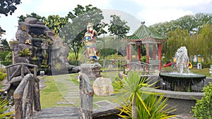 Golden Sun Wukong statue in Malaysia