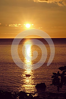 Golden Sunset in Anilao Philippines