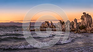 Golden sunset on Mono Lake, Lee Vining, California