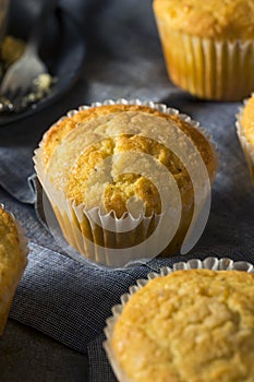 Golden Sweet Homemade Cornbread Muffins