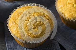 Golden Sweet Homemade Cornbread Muffins