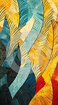 Golden Tectonics: A Stunning Fusion of Abstract Waves, Twisting