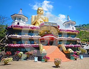 Golden Temple in Dambulla Sri lanka