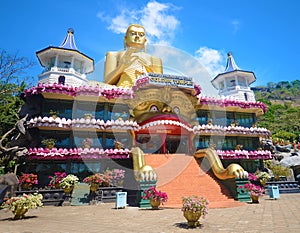 Golden Temple in Dambulla Sri lanka photo
