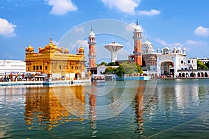 Golden Temple Harmandir Sahib in Amritsar, Punjab, India