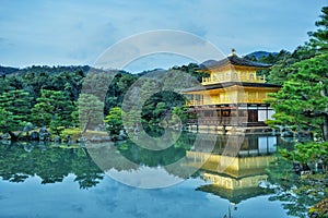 The Golden temple, Kinkaku-ji. Kyoto, Japan.