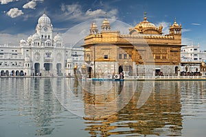 The Golden Temple, located in Amritsar, Punjab, India.