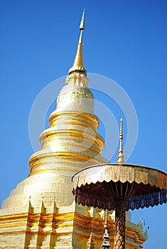 Golden Temple in Northern Thailand