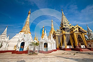 Golden temple of Shwedagon Pagoda, Yangon, Myanmar