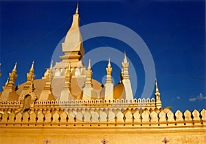 Golden temple vientienne laos photo