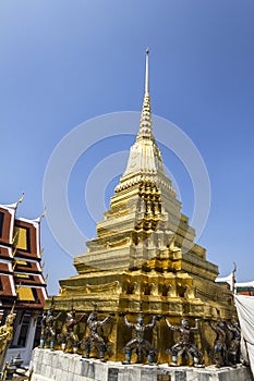 Golden temple at Wat Phra Kaeo