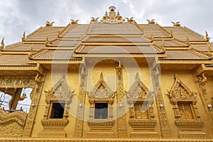 Golden Temple At Wat Sri Panthon Temple , Nan City , Thailand