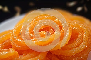 Golden temptation Iconic Jalebi, a delightful Indian sweet treat