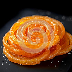 Golden temptation Iconic Jalebi, a delightful Indian sweet treat