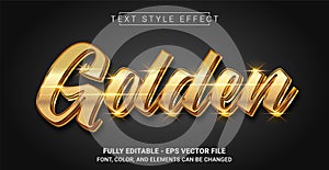 Golden Text Style Effect