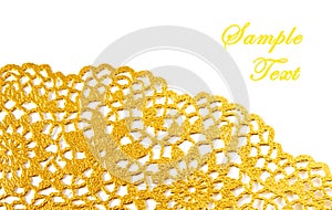 Golden textile border