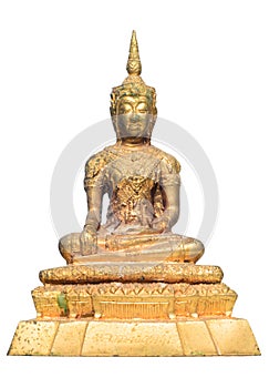 Golden Thai Buddha isolated