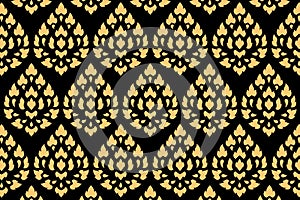 Golden thai style pattern