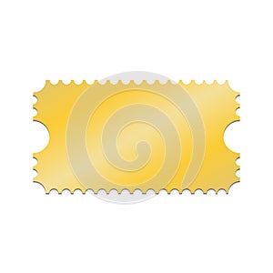 Golden tickets coupon template vector illustration. Can be used to movie, event, theater, vip party, football, business and etc