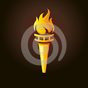 Golden torch of fire