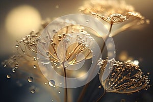 Golden Touch: Delicate Beauty with Slight Gold Flecks