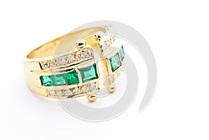 Golden tourmaline ring