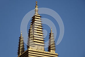 Golden tower in Jingan Temple